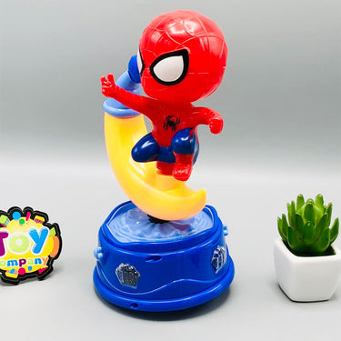 Musical Rotating Spider-Man Moon Cake